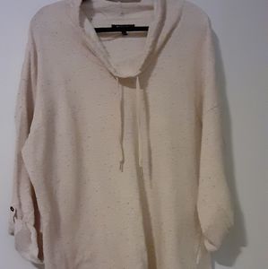 Cream short cowl necks weater